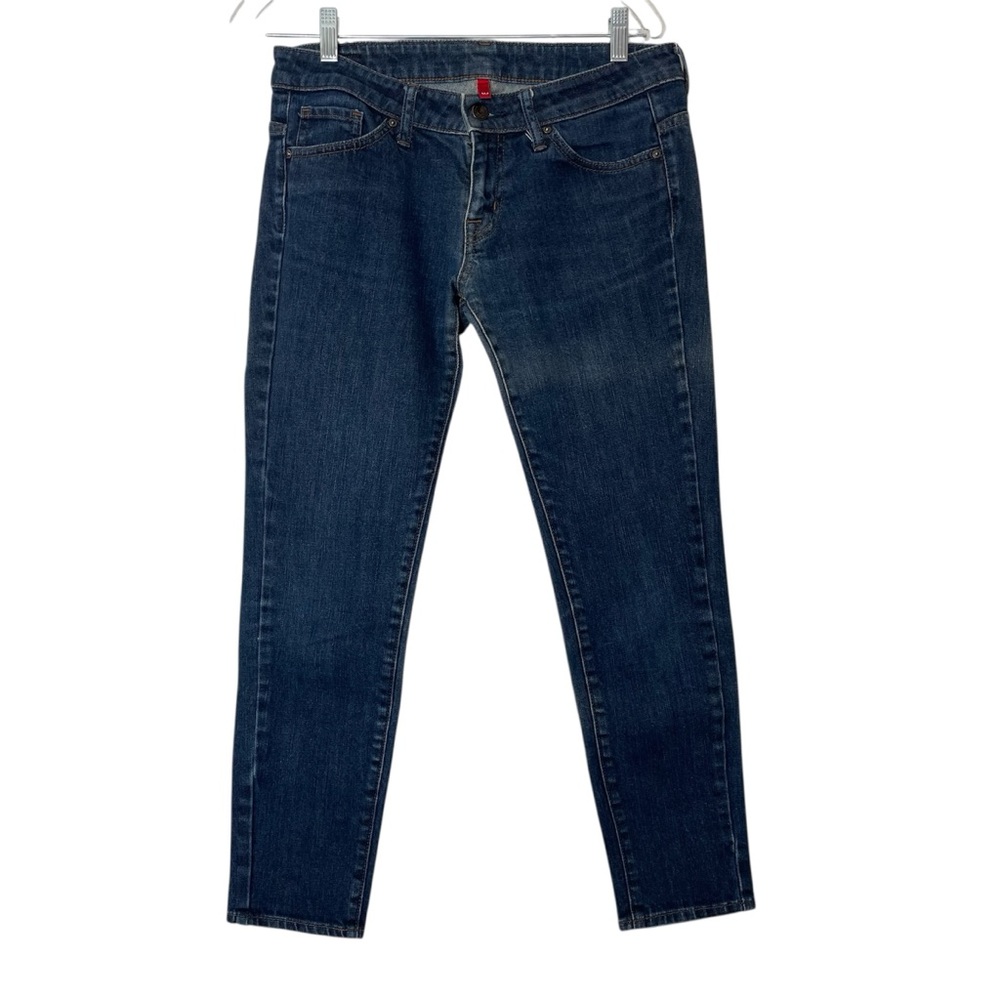 Uniqlo UJ Women’s Super Skinny Fit Tapered Low Rise Dark Blue Jeans Size 27
